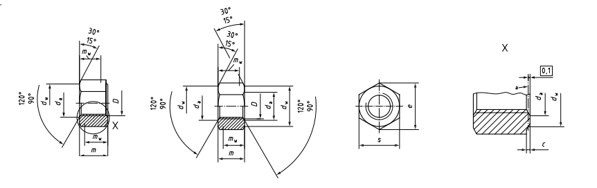 ISO 4032 Hexagon Nuts ISO 4032 Hexagon Nuts